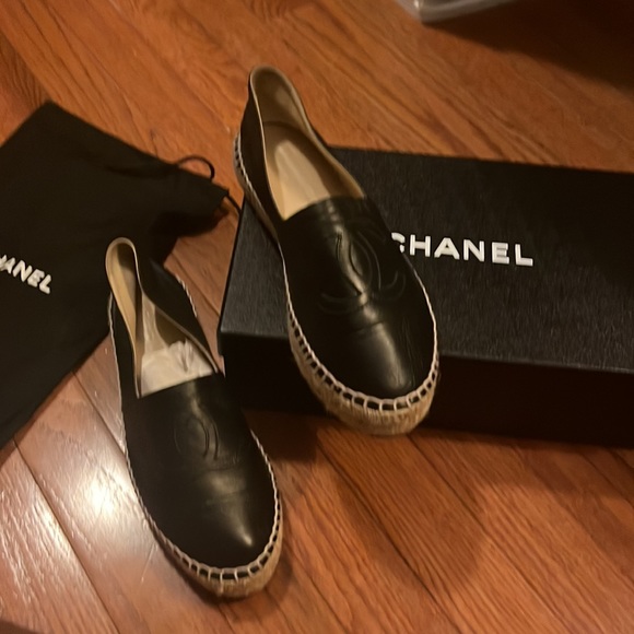 Black Chanel Espadrilles (size 8) - Picture 6 of 6